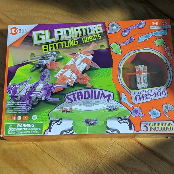 hexbug gladiators battling robots stadium
